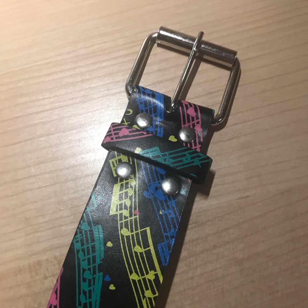 Colourful Music Notes Belt